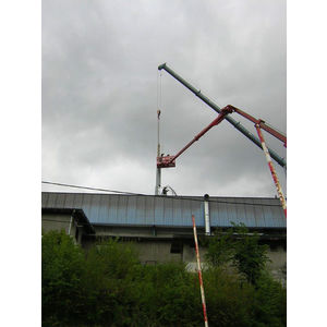 Installation de structure m&eacute;tallique sur toit