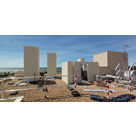 Garde corps structure antenne sur toit immeuble